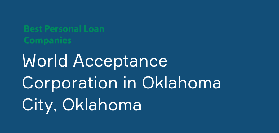 World Acceptance Corporation in Oklahoma, Oklahoma City