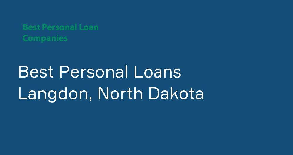Online Personal Loans in Langdon, North Dakota