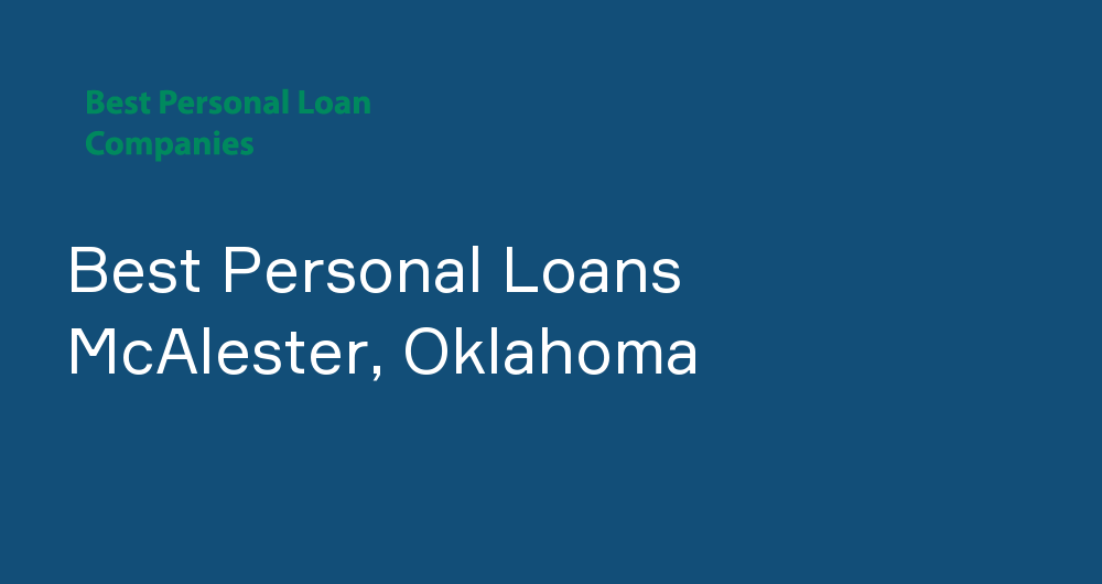 Online Personal Loans in McAlester, Oklahoma