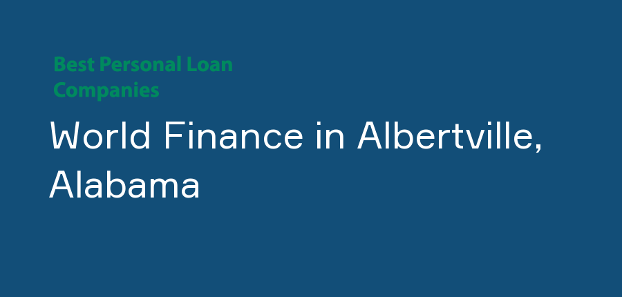 World Finance in Alabama, Albertville