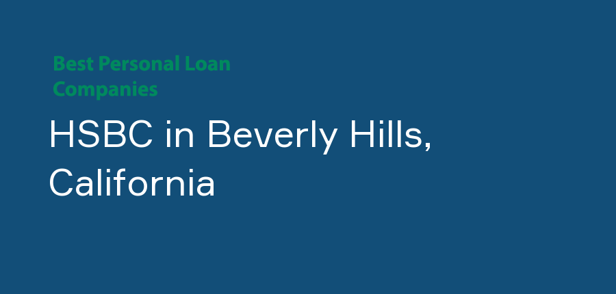 HSBC in California, Beverly Hills