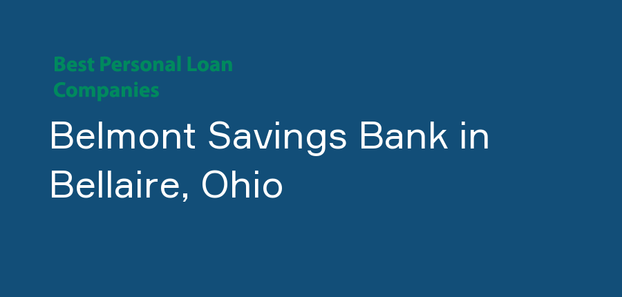 Belmont Savings Bank in Ohio, Bellaire