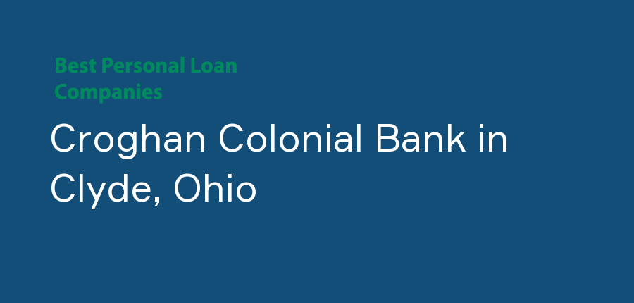 Croghan Colonial Bank in Ohio, Clyde