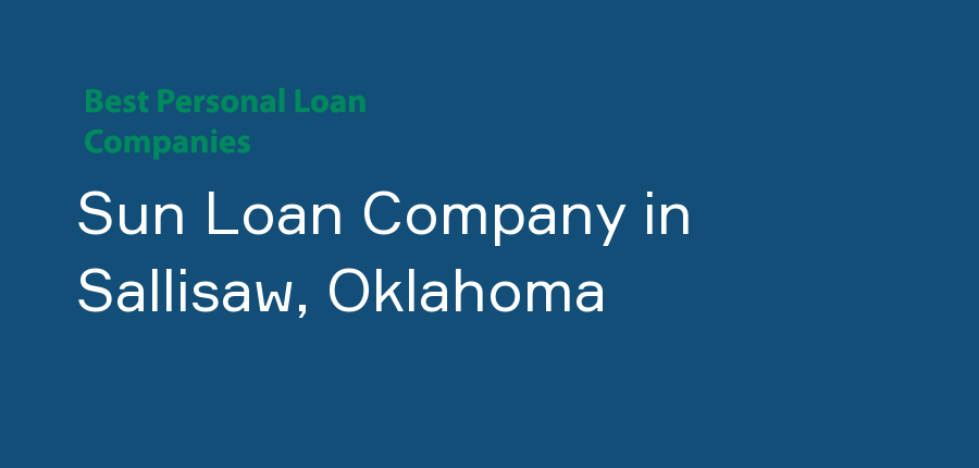 Sun Loan Company in Oklahoma, Sallisaw