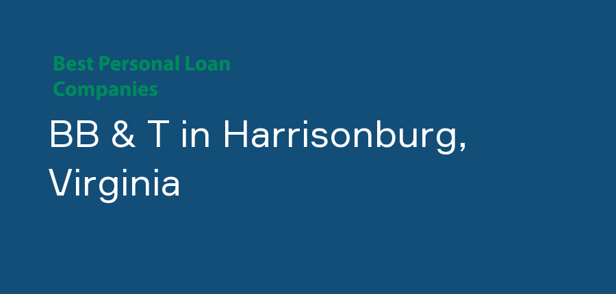 BB & T in Virginia, Harrisonburg
