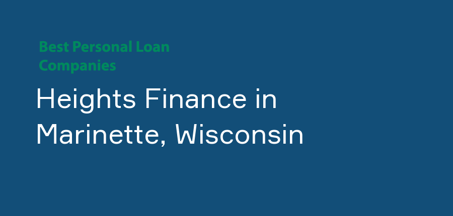 Heights Finance in Wisconsin, Marinette