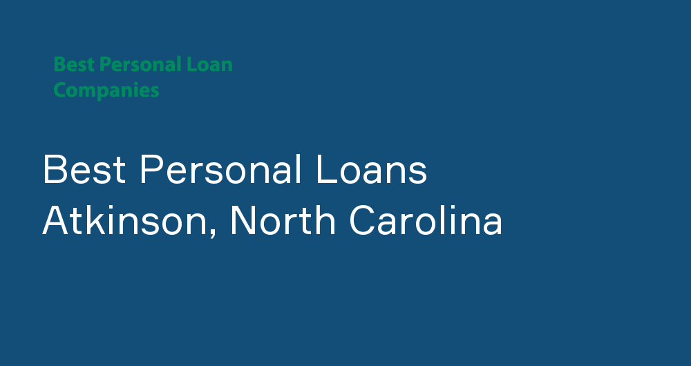 Online Personal Loans in Atkinson, North Carolina